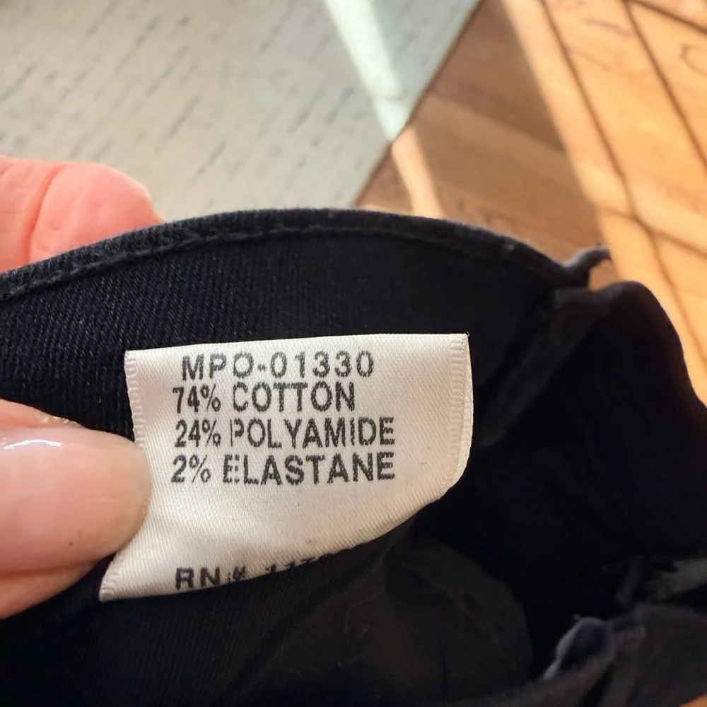 NWOT J Brand Black- Blue (light metallic finish) Jean Size 25 Skinny!  Stretch! - Picture 6 of 7